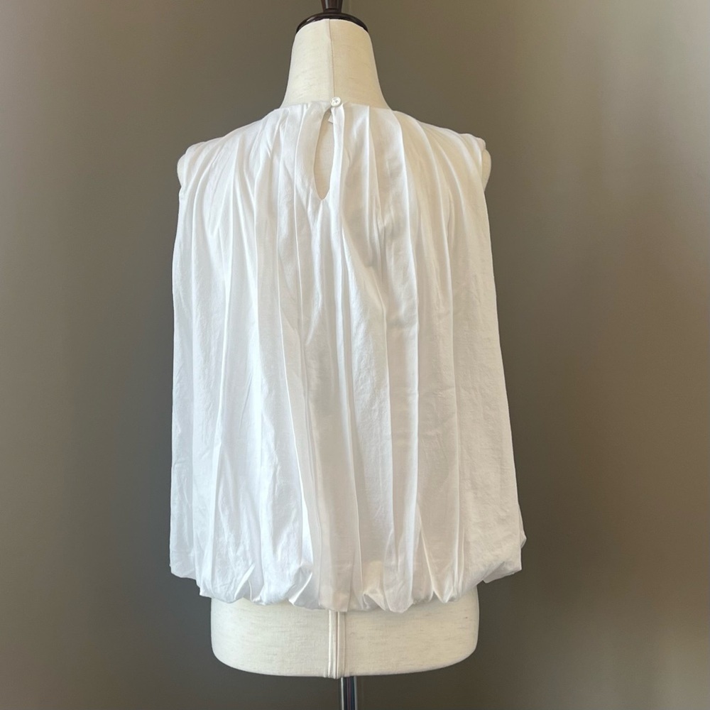 MADEWELL sleeveless crewneck Bubble Top L - Picture 7 of 8